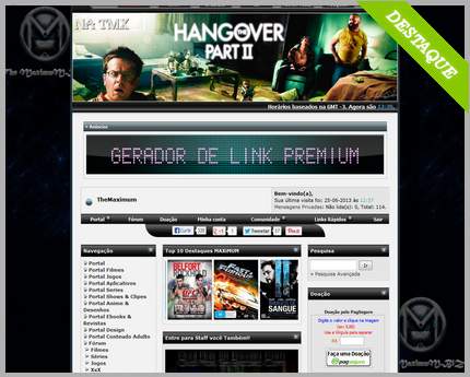 Cria&ccedil;&atilde;o de site TheMaximum